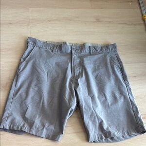 Burnside Gray Flat Front Shorts Versatile Casual Wear